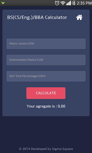 COMSATS Calculator