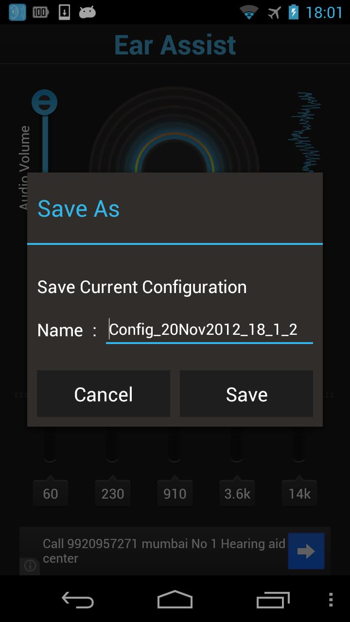 Ear Assist: Hearing Aid App Screen 3