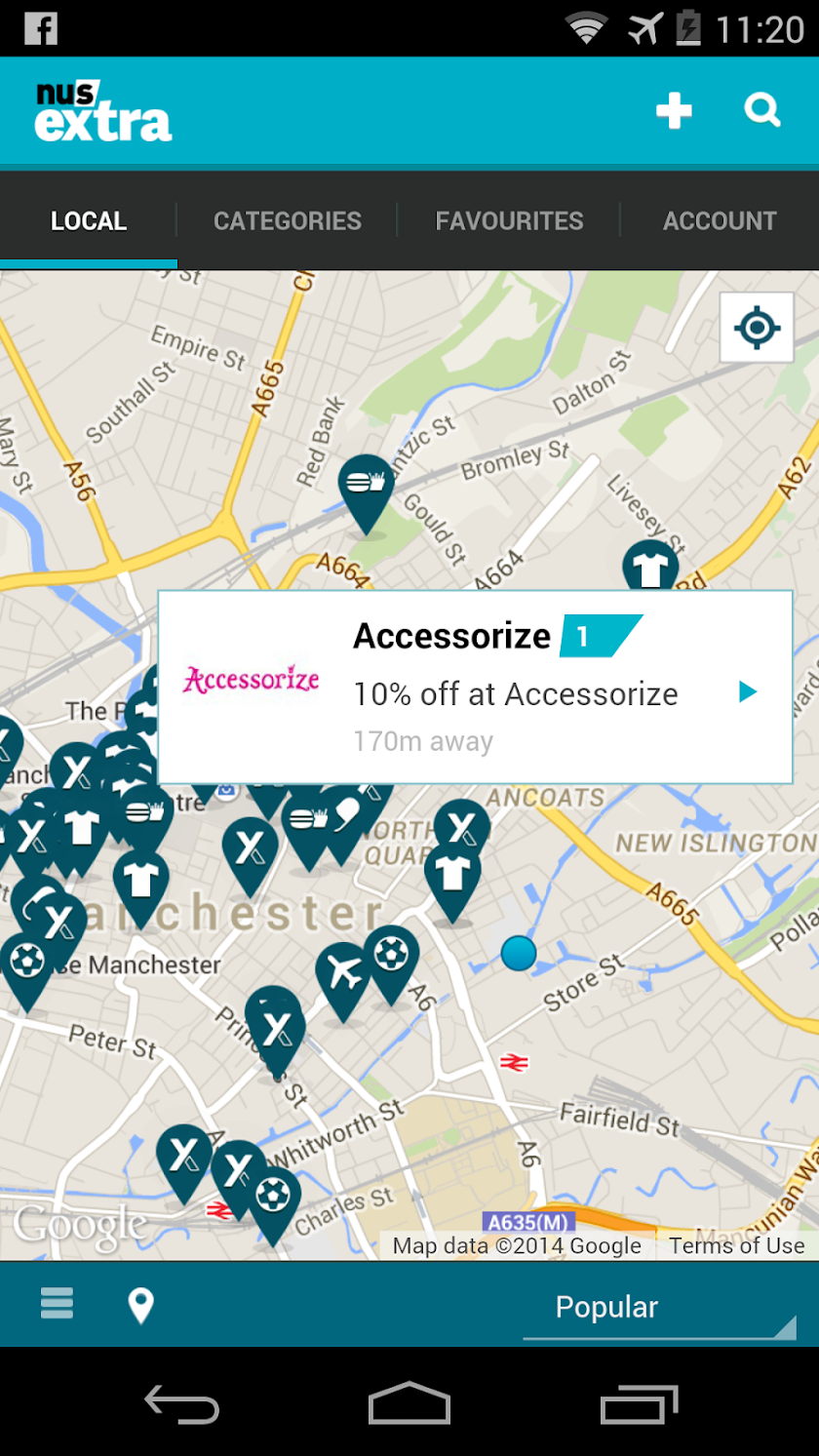 NUS extra - Student Discounts Screen 2