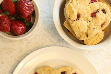 Gluten Free Strawberry Pomegranate Scones