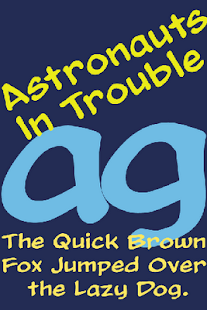 Free Astronauts In Trouble FlipFont APK for Android