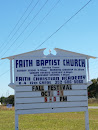 Faith Baptist Church Sign