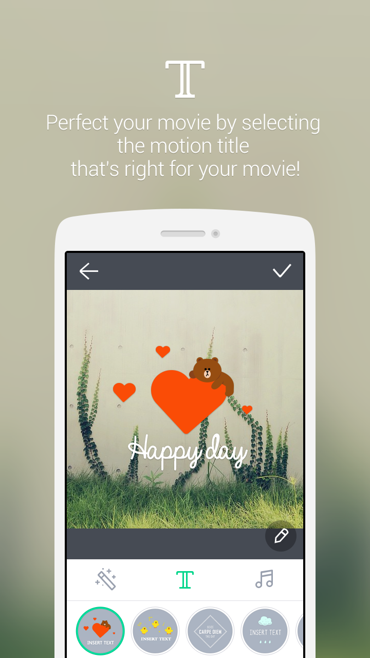LINE SnapMovie Screen 3