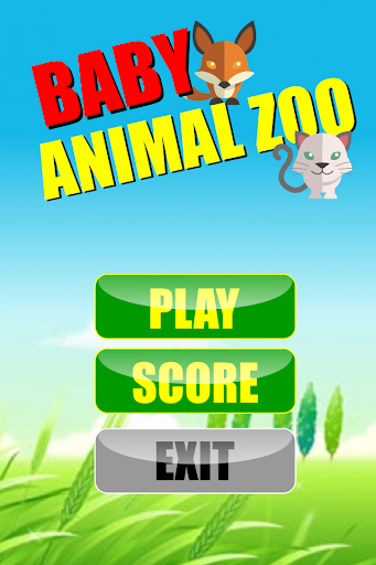 Baby Animal Zoo memory game