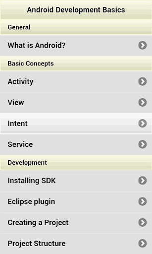 Developing Android Apps Basics