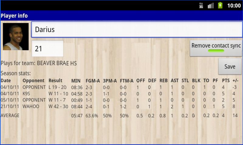 Balln Stats - Basketball Screen 3
