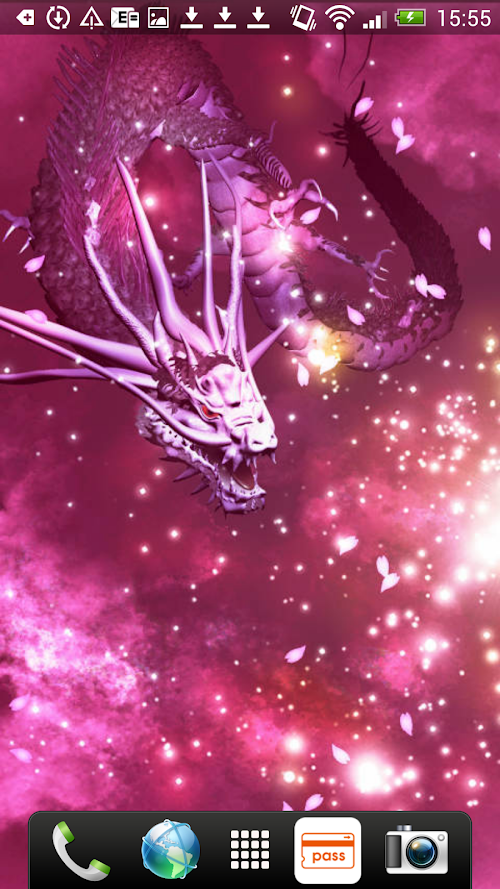 Android application 龍in紅色ワールド　ライブ壁紙 screenshort