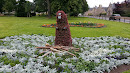 Beaver Floral Statue