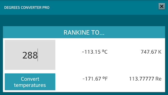 Degrees Converter PRO Screenshots 9 Degrees Converter PRO Screenshots 9