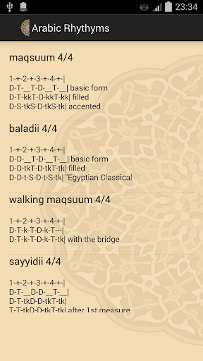 Arabic Rhythms