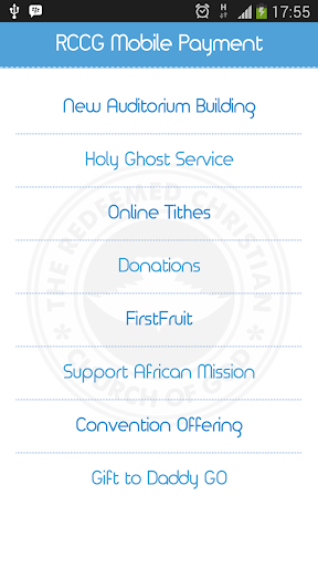 RCCG Mobile Payment