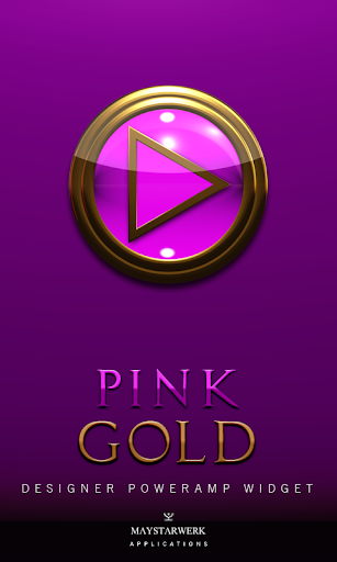 Poweramp Widget Pink Gold
