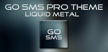 Go SMS Theme Liquid Metal HD APK