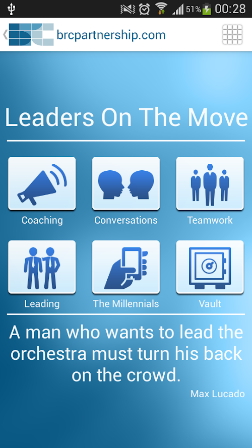 Android application Business Leaders App screenshort