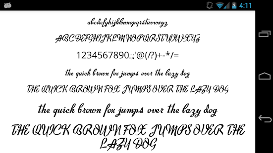 Fonts for FlipFont 50 Brush - náhled