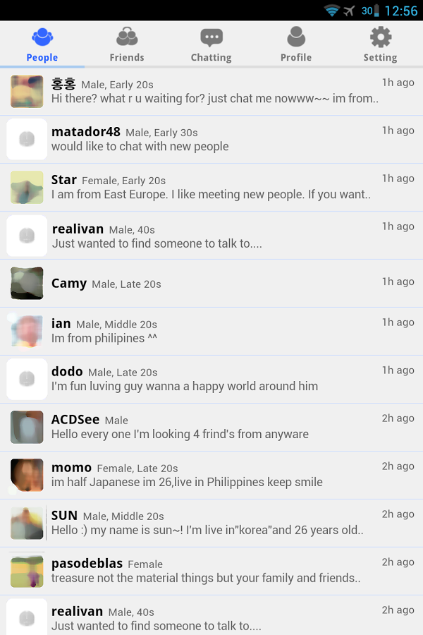 Android application Friends Talk - Chat screenshort