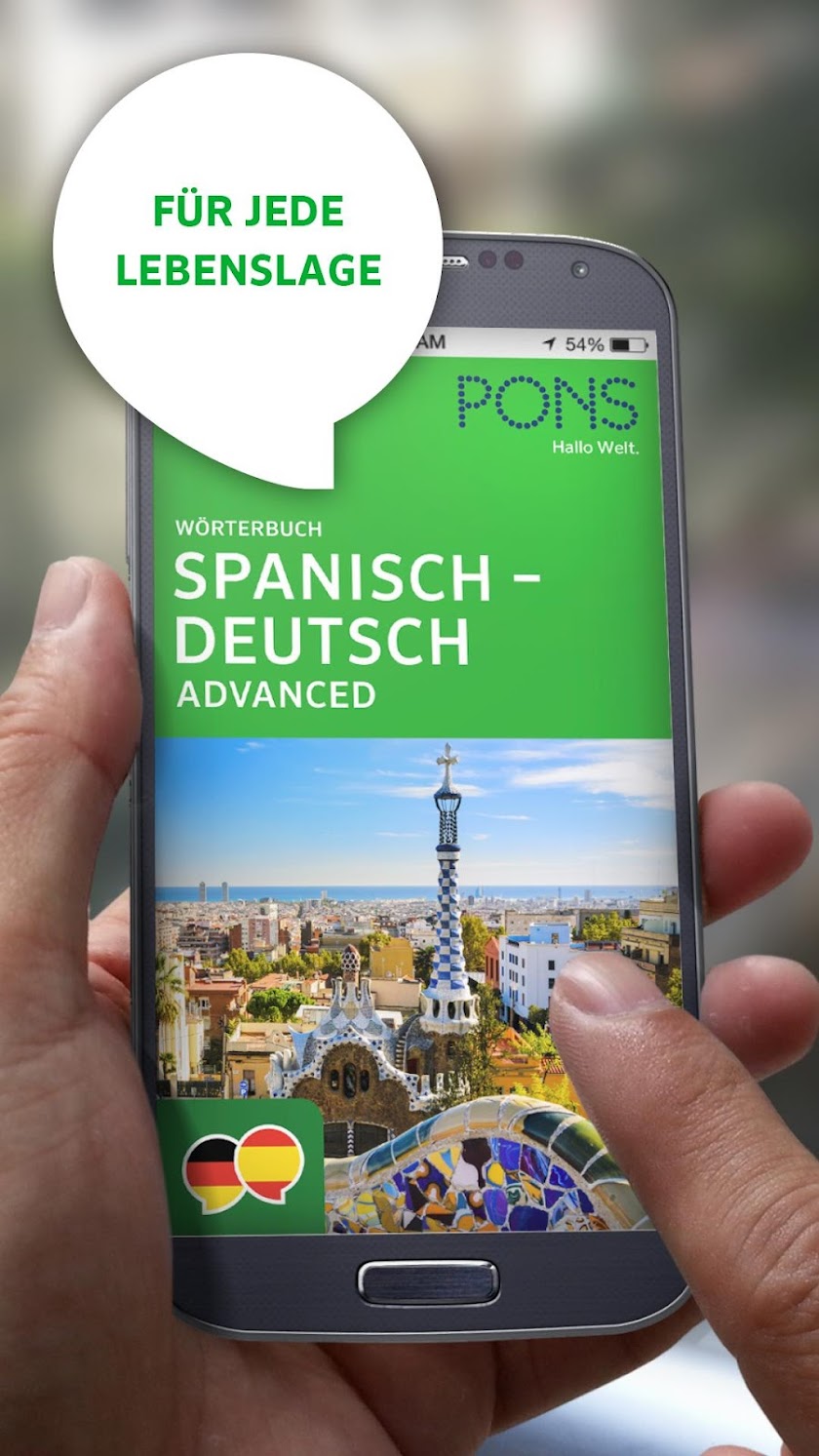PONS Wörterbuch Spanisch Screen 1