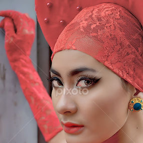 Lady in Red.... by Joni Alir - People Portraits of Women