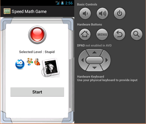 Speed ​​Math Game