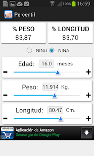 Percentil de tu bebé Talla