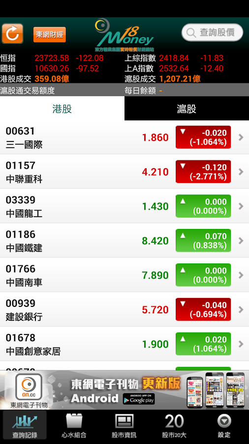 Money18 Realtime Stock Quote Android Apps on Google Play