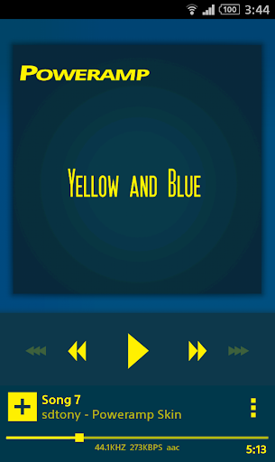 免費下載音樂APP|Poweramp Yellow and Blue Skin app開箱文|APP開箱王