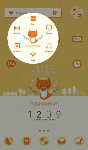 【免費個人化App】붉은여우의 가을 도돌런처 테마-APP點子