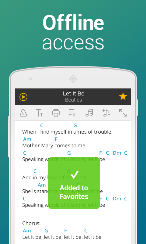 Ultimate Guitar Tabs & Chords - screenshot