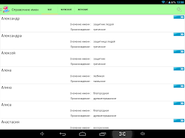 Женские и Мужские имена APK تصویر نماگرفت #7