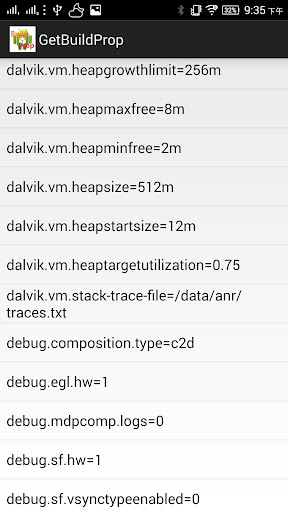 Get Android Build Properties