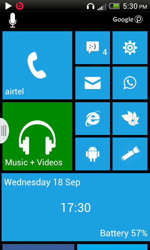 Windows Phone 8 Lançador - screenshot