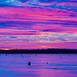 Icy Sunset by Larry Bodinson -  