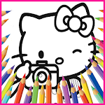 Cover Image of ダウンロード Hello Hello Kittys Coloring 1.0 APK