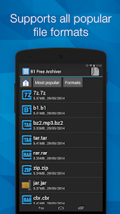 B1 Archiver zip rar unzip Screenshot