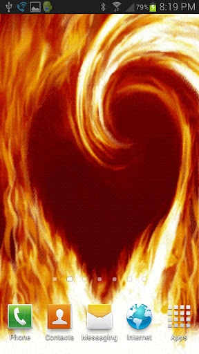 Heart of Fire Live Wallpaper