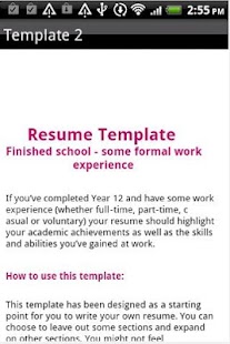 Resume Format - screenshot thumbnail