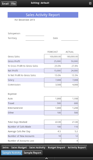 【免費商業App】Sales Activity Report Tab-APP點子