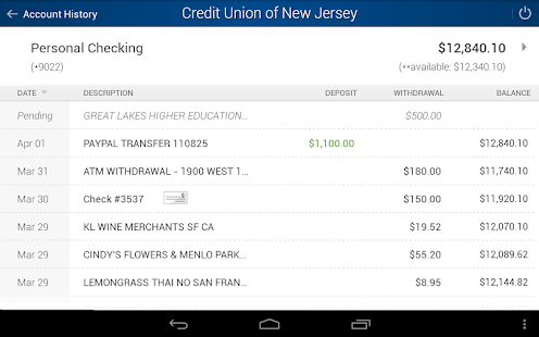 Credit Union of New Jersey Screenshots 6