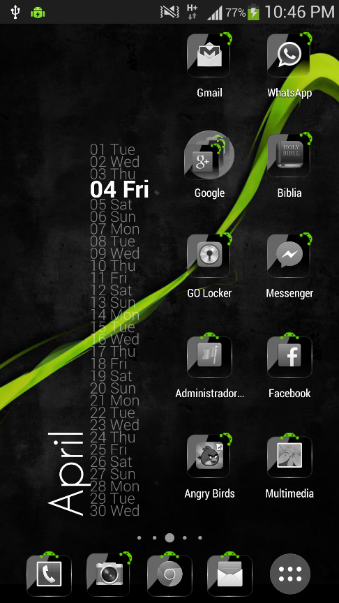 Theme Crystal Black HD Pack - screenshot