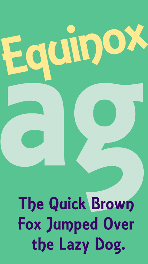 Equinox FlipFont Screen 1