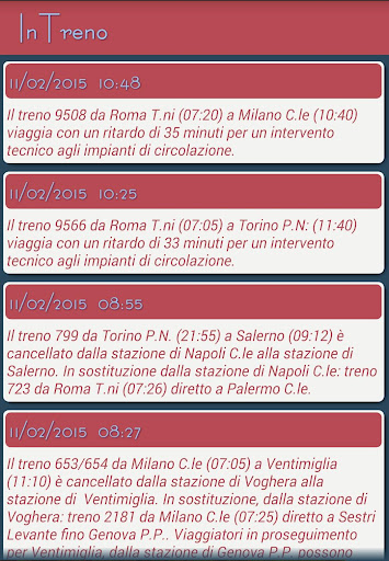 【免費交通運輸App】In Treno, Orario Treni Italia-APP點子