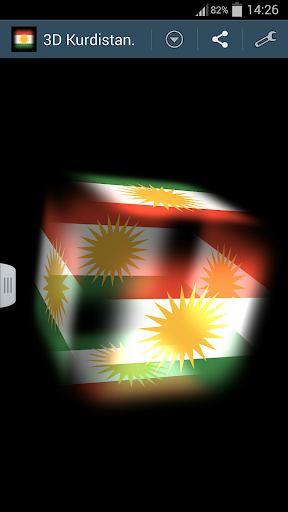 3D Kurdistan Cube Flag LWP