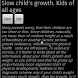 Slow child's growth