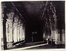 Arcade at the Meenakshi temple in Madurai, Tamil Nadu, India