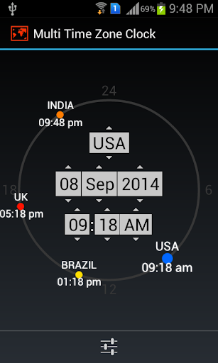 Multi Time Zone Clock