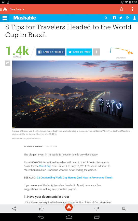 StumbleUpon - screenshot