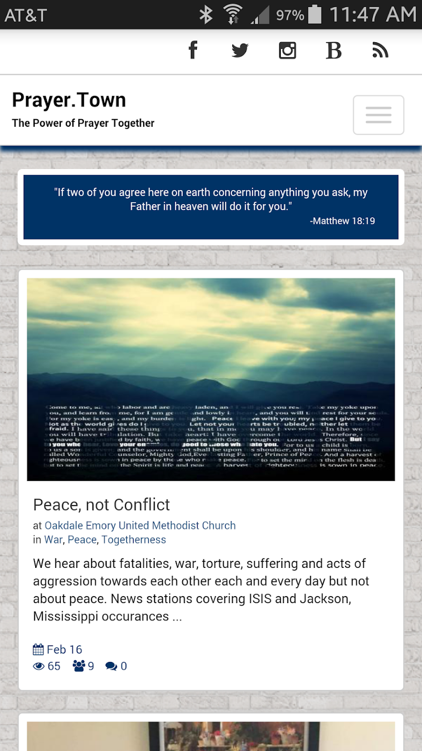 Prayer.Town Screen 1