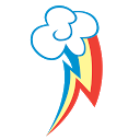 Rainbow Dash Themed LWP mobile app icon