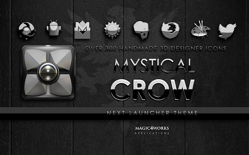 Next Launcher Theme Crow