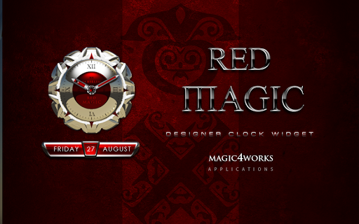 Red Magic Clock Widget